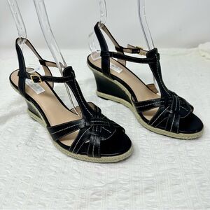 Bill Blass Wedge Sandals- Size 8